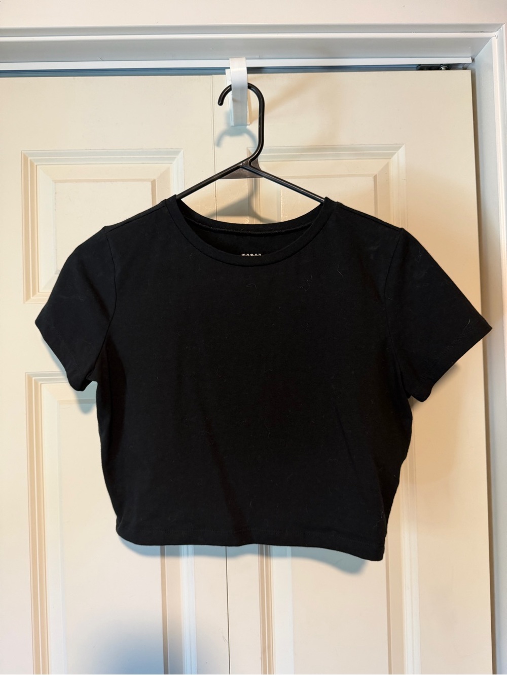wild fable Black Cropped Crew Tee